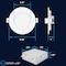 Luxrite 4 Inch Smart LED Recessed Light RGBW Wifi App and Voice Control 10.5W 700LM No Hub Required LR22740-1PK - alternate 2